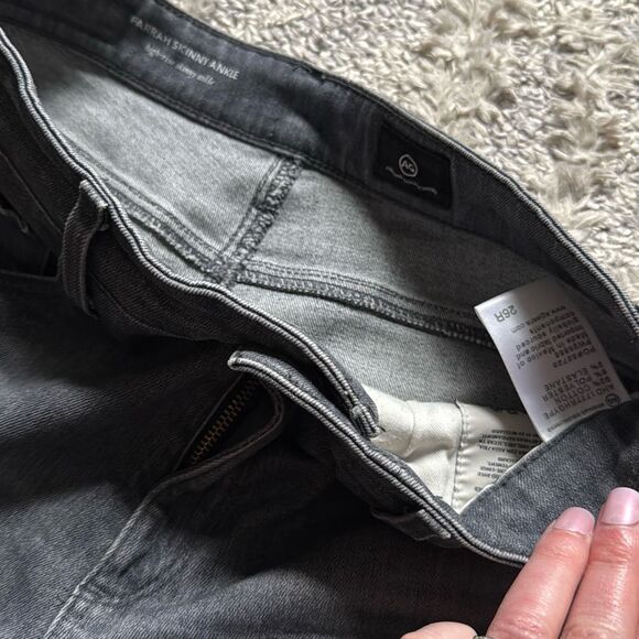 Ag Adriano Goldschmied Jeans "The Farrah Skinny Ankle" in Grey Pearl Size 26 - Picture 2 of 7